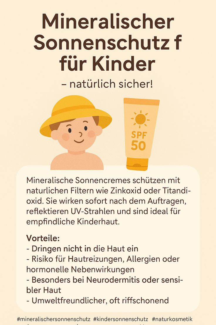 Mineralischer Sonnenschutz für Kinder – Natürlich sicher!