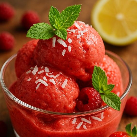 Fruchtig-erfrischendes Beeren-Sorbet: Gesund, vegan & kinderleicht!