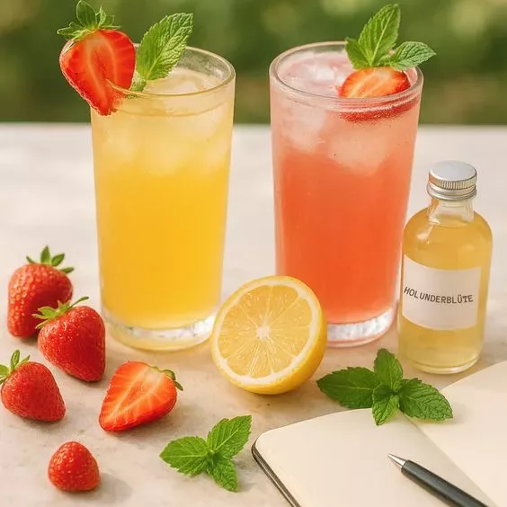 Der „Sommerwiesen-Traum“: Erfrischender Cocktail & Mocktail für die ganze Familie! 🌿🍓